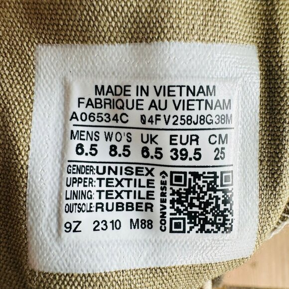 ❤️❤️Converse Chuck Taylor All Star 70 Hi Women Shoes 8.5 Sneakers Beige A06534C - Picture 9 of 11